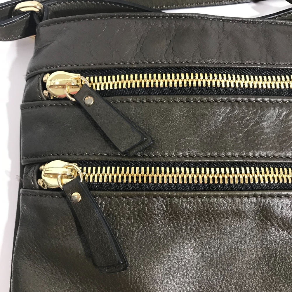 SOLD!!   MARGOT Soft Brown Leather Crossbody - Picture 3 of 8